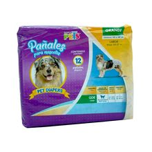 Pañales Dry Pet Perro Grande 12 Piezas