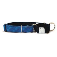 Collar Marlo Textil Azul para Perro L