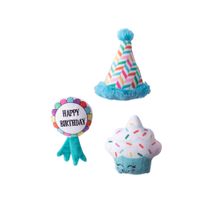 Juguete Fringe Happy Bark-day 3pc Dog Toy Set